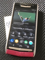 Genuine Vertu NEW Signature Touch 5.2″ Garnet Calf Leather BRAND NEW RARE