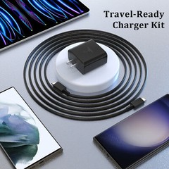 ⚡45W USB-C Super Fast Wall Charger Type C Charging Cable For Samsung S24/S22/S23