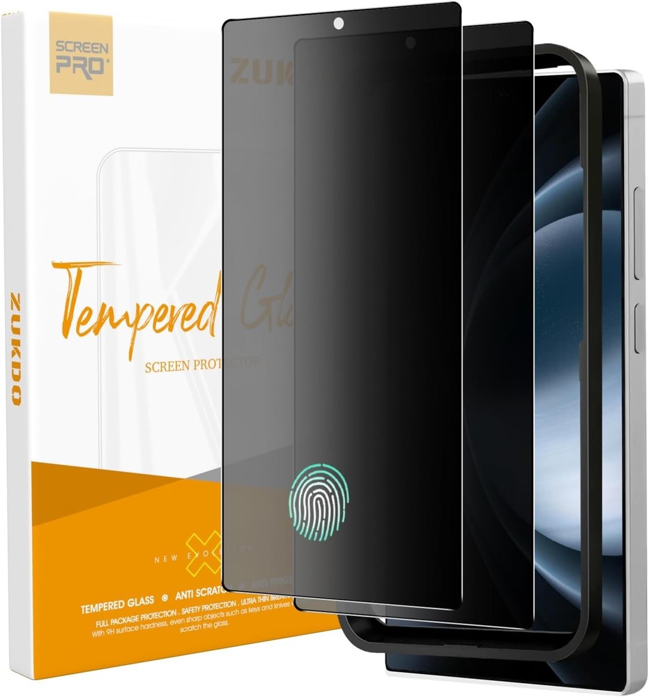 2 Pack Tempered Glass Matte Privacy Screen Protector for Samsung Galaxy S25 Ultr