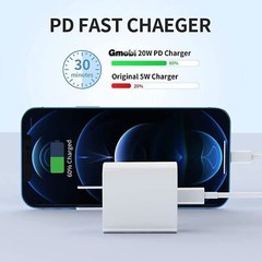 20W PD Fast Charger Wall Adapter +3FT Cable For Apple iPhone 14 13 12 11 X XR