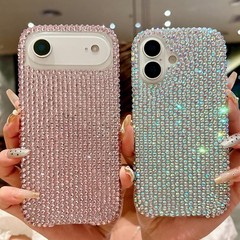 iPhone 17 Air Glitter Bling Case, Cute Girly Luxury 3D Colorful Sparkly Shiny