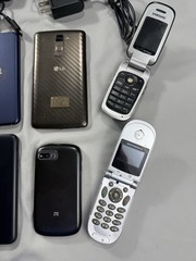 MIX Lot of 12 Cell Phones PARTS ONLY Misc Coolpad Sony Motorola Galaxy Droid +