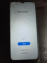 Samsung Galaxy A03s 32GB SM-A037U Black/Craked Screen/swollen Battery