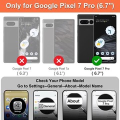 Google Pixel 7 Pro Case with Card Holder, Wallet Phone Case for Women Men (Beige