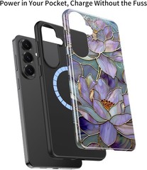 Samsung Galaxy S26 Case – Wireless Charging Compatible – Wildflower Design Cover