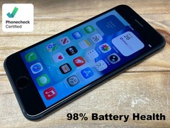 Apple iPhone SE 3rd Gen. – A2595 – 64 GB – Black (Unlocked) Good Cond – 98% Bat