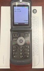 Motorola RAZR V3m – Maroon / Red (CDMA) Cellular Flip Phone -Rare Color 0403-01