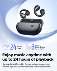 SoundPeats PearlClip Pro, Clip-on BT5.4 AI ENC Earbuds, 24Hrs Play Time,12mm,App