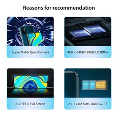 UMIDIGI A7 Pro 4GB+64GB/128GB Dual SIM Unlocked Octa Core Smartphone Android