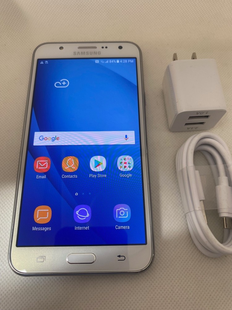 Samsung Galaxy J7 (2016) SM-J700T T-Mobile Unlocked 16GB White -Used