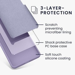 Google Pixel 10 Pro XL Case – TPU Silicone Phone Cover with Soft Finish – Lavend