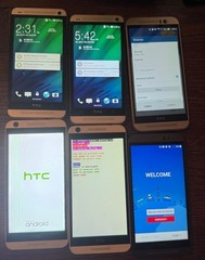 2 Phones Work!!! Lot Of 6 HTC M7 M9 626S BROKEN Parts Fast Ship