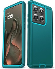 Heavy Duty 3 in 1 Rugged Case for Moto Edge 2025, Military Grade Shockproof Cove