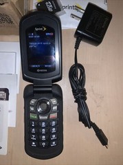 Kyocera DuraXT E4277 Black (Sprint) Cell Phone Good Condition – WITH BOX – USED