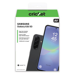 New Samsung Galaxy A36 5G 6GB RAM 128GB Cricket Wireless (Prepaid) Black