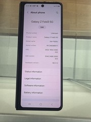 Samsung Z Fold 3 256gb Unlocked Need New Inside Screen Out Screen Is Good Shape