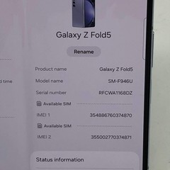 Broken Unlocked Samsung Galaxy Z Fold5 12GB RAM 256GB SM-F946U /Screen Bubble
