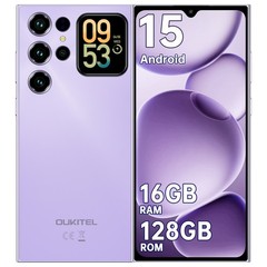 OUKITEL C62 Cell Phone 6.88″ Dual Screen 16GB+128GB 5150mAh Android 15 T-Mobile