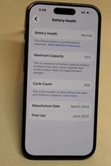Apple iPhone 15 128 GB MTLV3LL/A Black (SIM Locked) #401