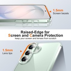 Samsung Galaxy S26 Case, 10 FT Military Grade Drop Protection, Slim Fit Clear Ca