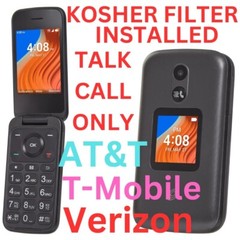 UNLOCKED TCL FLIP 2 GSM CDMA LTE KOSHER FILTER, TALK/CALL ONLY, ATT TMob Verizon