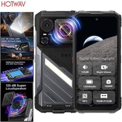 5G HOTWAV Hyper 8 Pro Android 15 AI Rugged Smartphone Waterproof 120Hz 12000mAh
