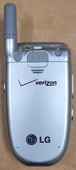 LG VX6100 – Silver and Blue ( Verizon ) Rare Cellular Flip Phone