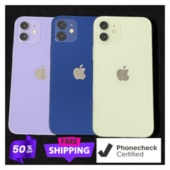 Apple iPhone 12 64GB 128GB 5G Unlocked Verizon AT&T Good 6.1″ XDR Display