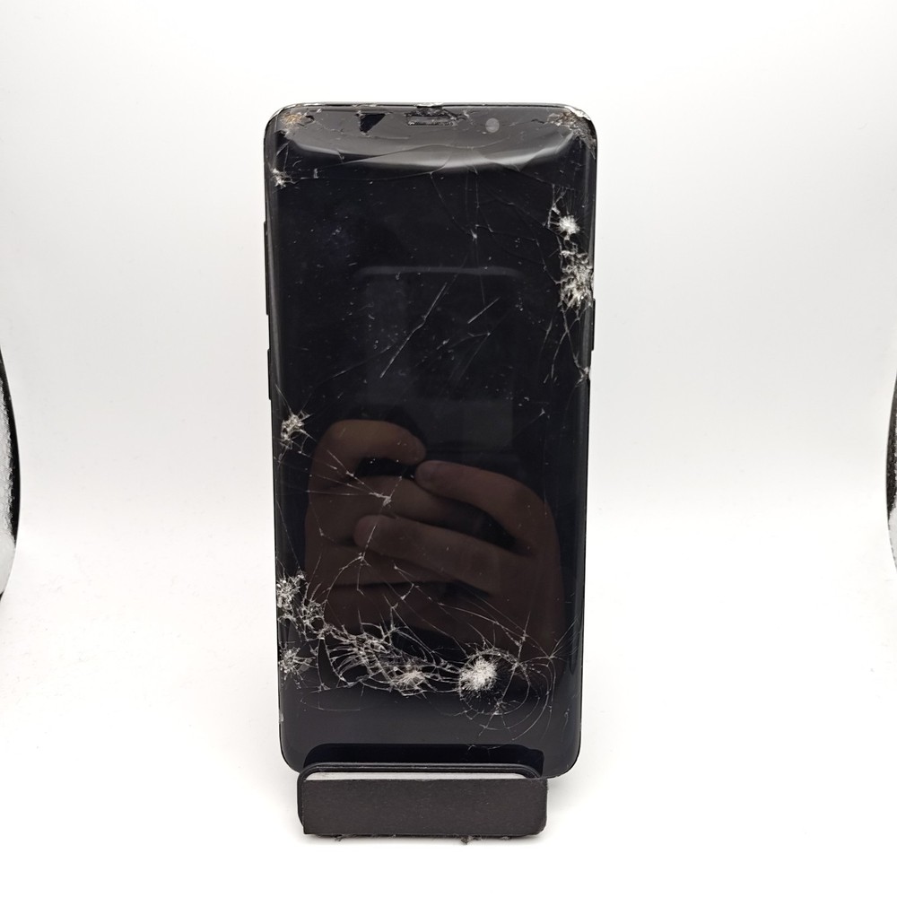 Samsung Galaxy S9+ Plus G965U Smartphone (AT&T) – 64GB Black – DAMAGED #3416