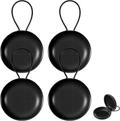 4pcs Loop Earplug Case, Portable Round Ear Plug Holder with Lanyard for Storage