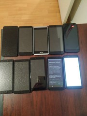 Lot of 10 Mixed Brand WIKO U316AT/SKY Elite p55Max and other Smartphone For part