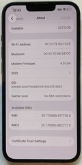 TESTED USED GSM UNLOCKED MIDNIGHT iPhone 14, 256GB A2649 MPVV3LL/A, 97% BATTERY