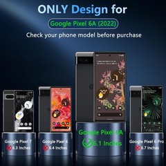 Magnetic Case for Google Pixel 6a with Screen Protector, Military Grade Drop Pro