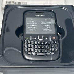 Vintage BlackBerry Curve 8530 Black Original Box Accessories for Collectors