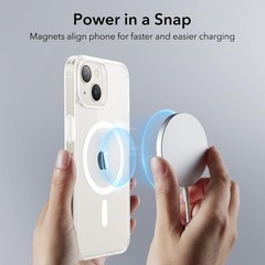 Clear Shockproof Case for iPhone 14/13, Military-Grade Protection, ESR Compatibl