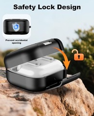 Clear Case for Galaxy Buds 4 & Galaxy Buds 4 Pro (2026), Black TPU Hard Shell