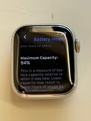 Apple Watch Series 8 41mm Silver Stainless Steel White Sport Band