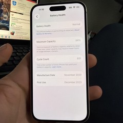 iphone 15 128gb Straight Talk Locked Battery Health 84% Read Description
