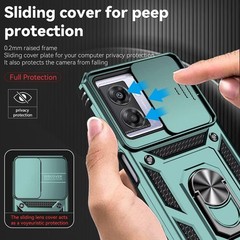 OnePlus Nord N300 Case with Tempered Glass Screen Protector and Camera Cover Gre