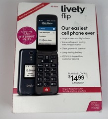 New Lively Flip Jitterbug Flip 2 Cell Phone for Seniors RED