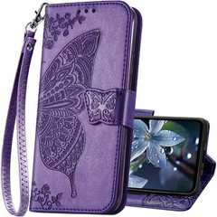 Purple Wallet Case for Galaxy A16 5G, Women’s Flip Cover with Card Holders