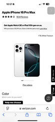 Apple iPhone 16 Pro Max – 1 TB – White (Unlocked) used 2 months. Get it now.