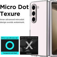 for Samsung Galaxy Z Fold 5 Case Clear, [Anti-Yellow] Slim Fit Transparent Hard