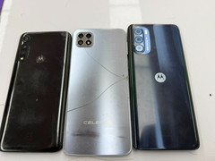 Lot Of 3 PHONES MOTO G STLYS 2022,CELERO 5G,MOTO G POWER 2020
