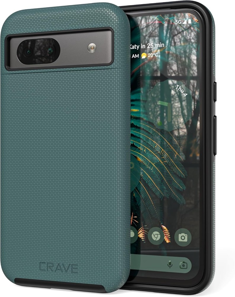 Shockproof Protection Dual Layer Case for Google Pixel 8a (6.1 inch) – Forest Gr
