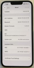 TESTED USED GSM UNLOCKED MIDNIGHT iPhone 13, 128GB A2482 ML933LL/A, 98% BATTERY