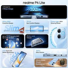 realme P4 Lite (Beach Gold, 128GB) (4 GB RAM) Smartphone Global Version