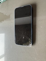Apple iPhone 12 13 14 15 Blue Bar Style Smartphone Cell Phone – Cracked Screen