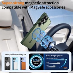 2PCS Case & Screen Protector for Samsung Galaxy S25 Ultra Slim Matte Anti-Finger