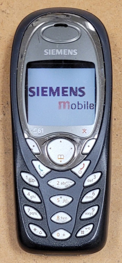 Siemens C Series C61 – Black and Gray ( Cingular ) Very Rare Cellular Phone